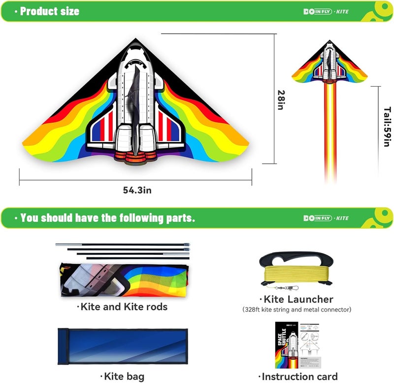 Doinfly Delta Kites for Kids & Adults, Extremely Easy to Fly, Single Line Beach Kite - Image 5